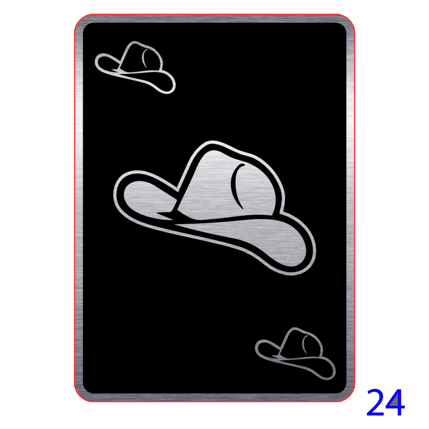 Catalogo 1 placas Plateada para gorra