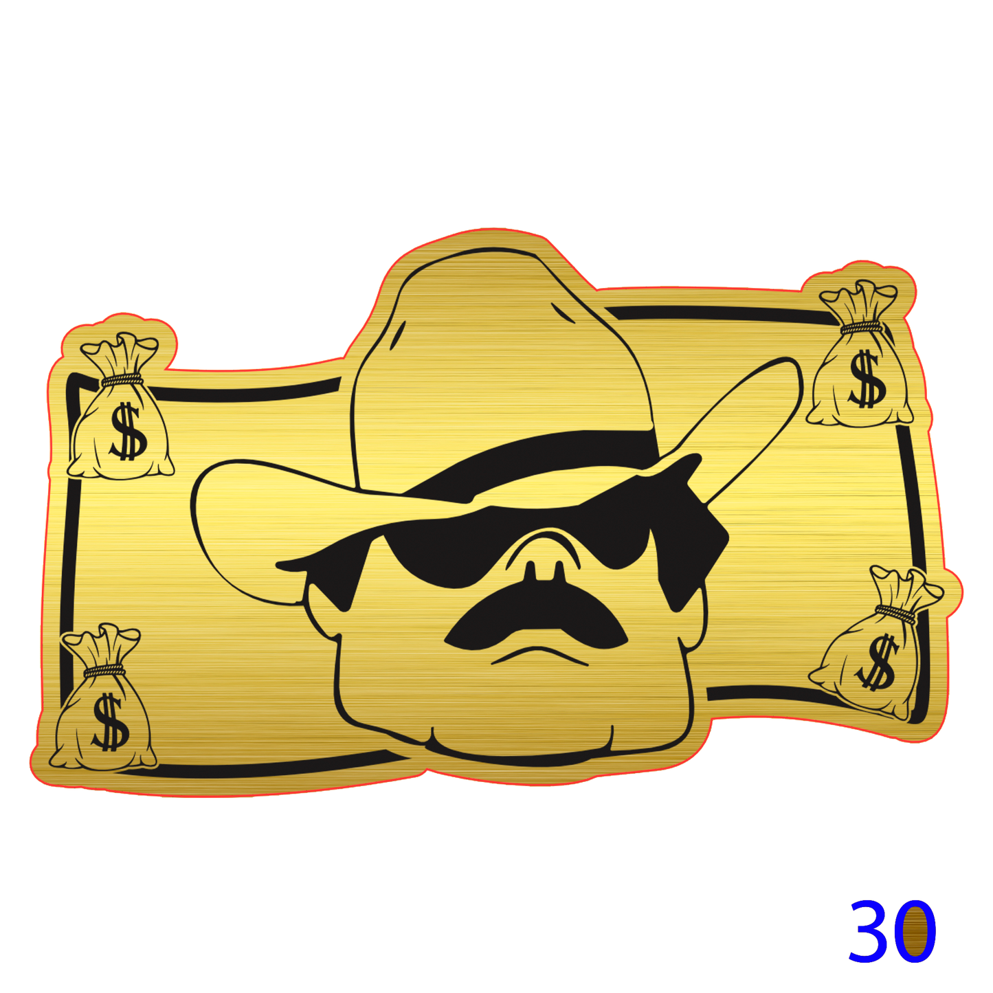 Catalogo 1 placas DORADA para gorra