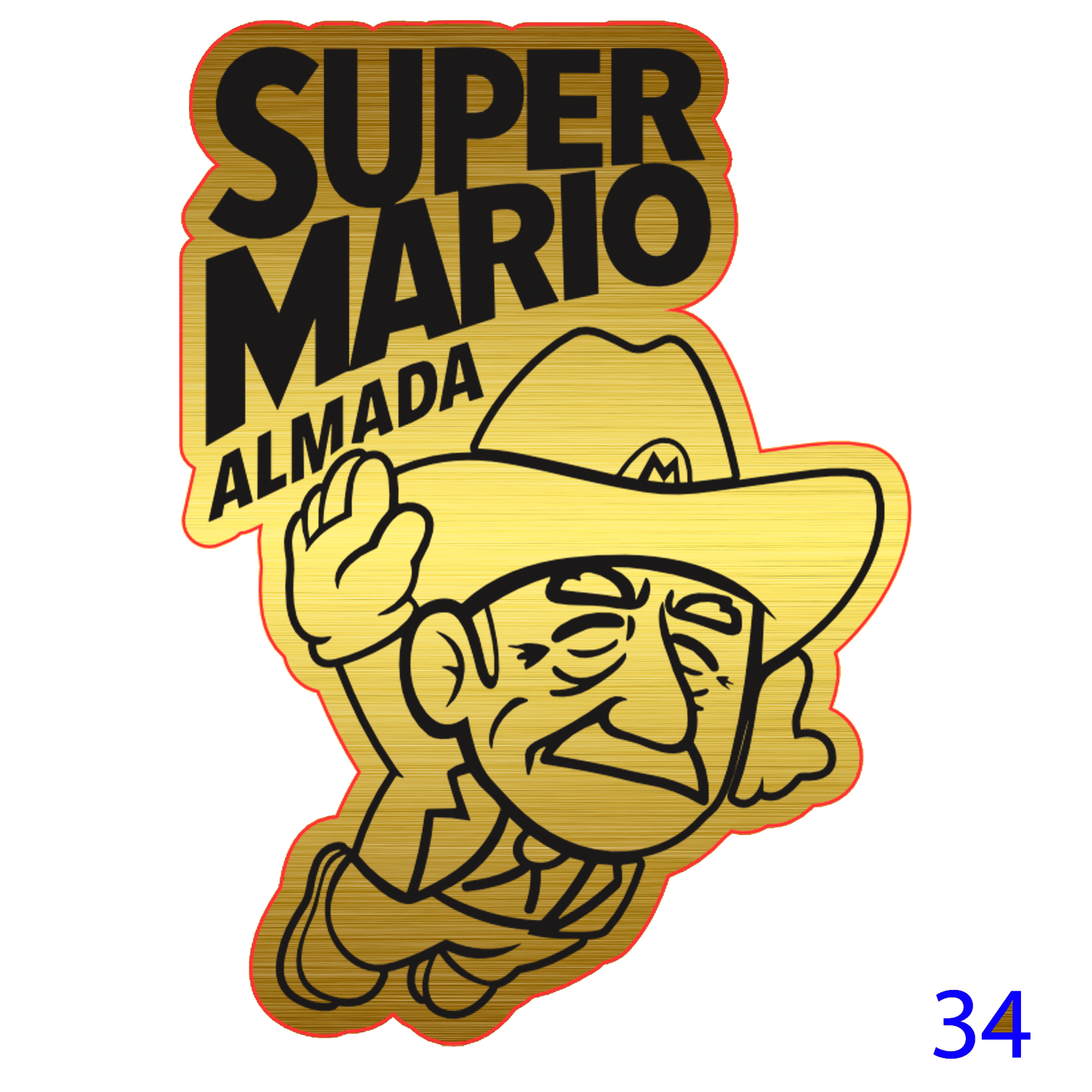 Catalogo 1 placas DORADA para gorra