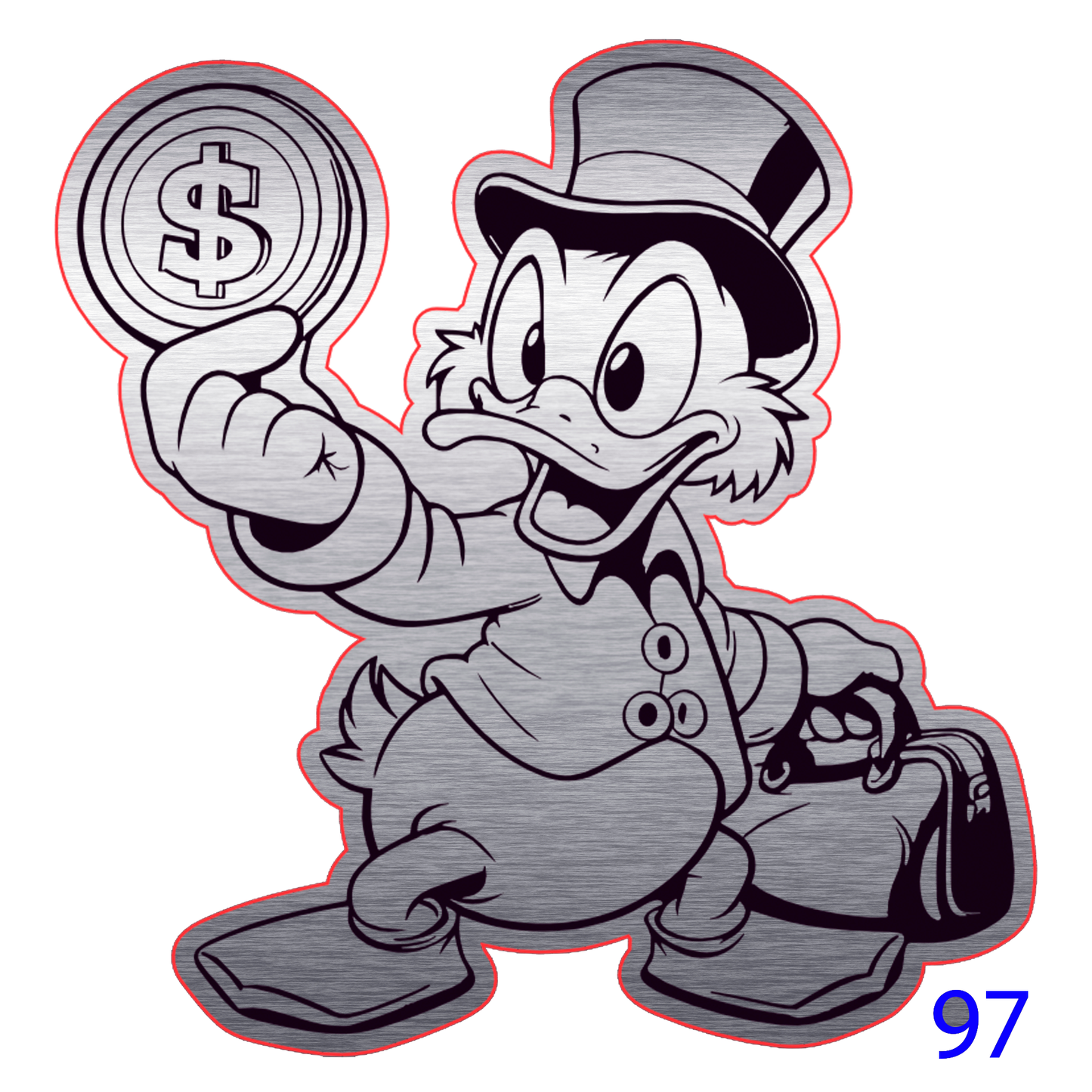 Catalogo 1 placas Plateada para gorra